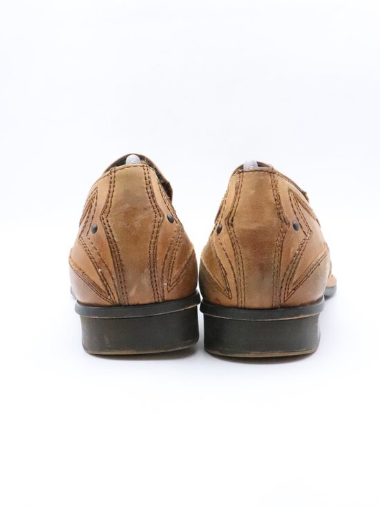 Lounge By Mark Nason U Rock Men\'s Size 10.5 Square Toe Loafers Brown Leather main image 10